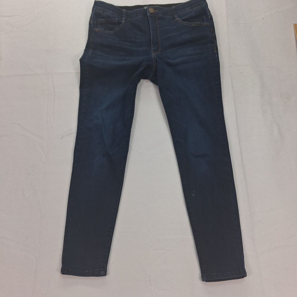 Wit & Wisdom Jeans Womens 8 Ab-solution Skinny Blue Dark Wash EUC